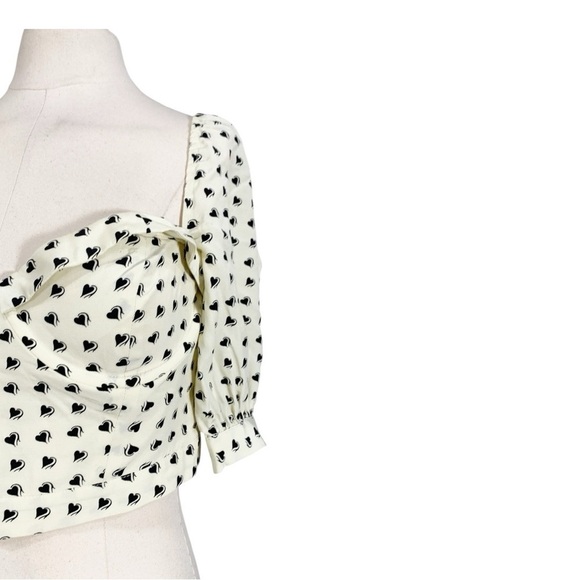 For Love & Lemons Sweetheart Crop Top Size Medium - Picture 8 of 9